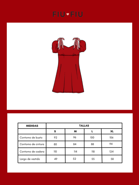 Vestido MELODÍA rojo