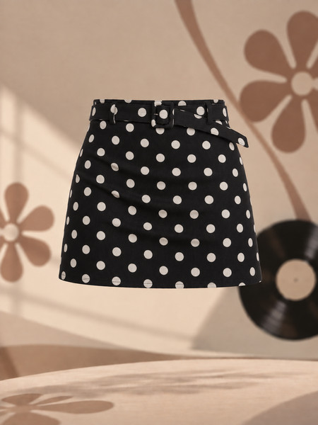 Falda THE MOD Negro Polkadots