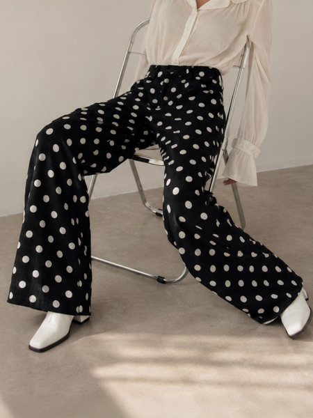 Pantalón PEPPER Negro Polkadots