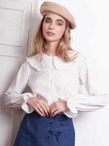Blusa CREME DE LA CREME perla