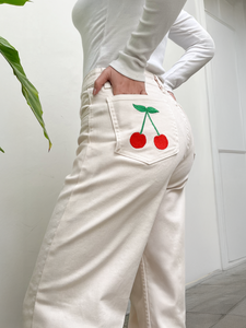 Pantalón CHERRY BOMB crema