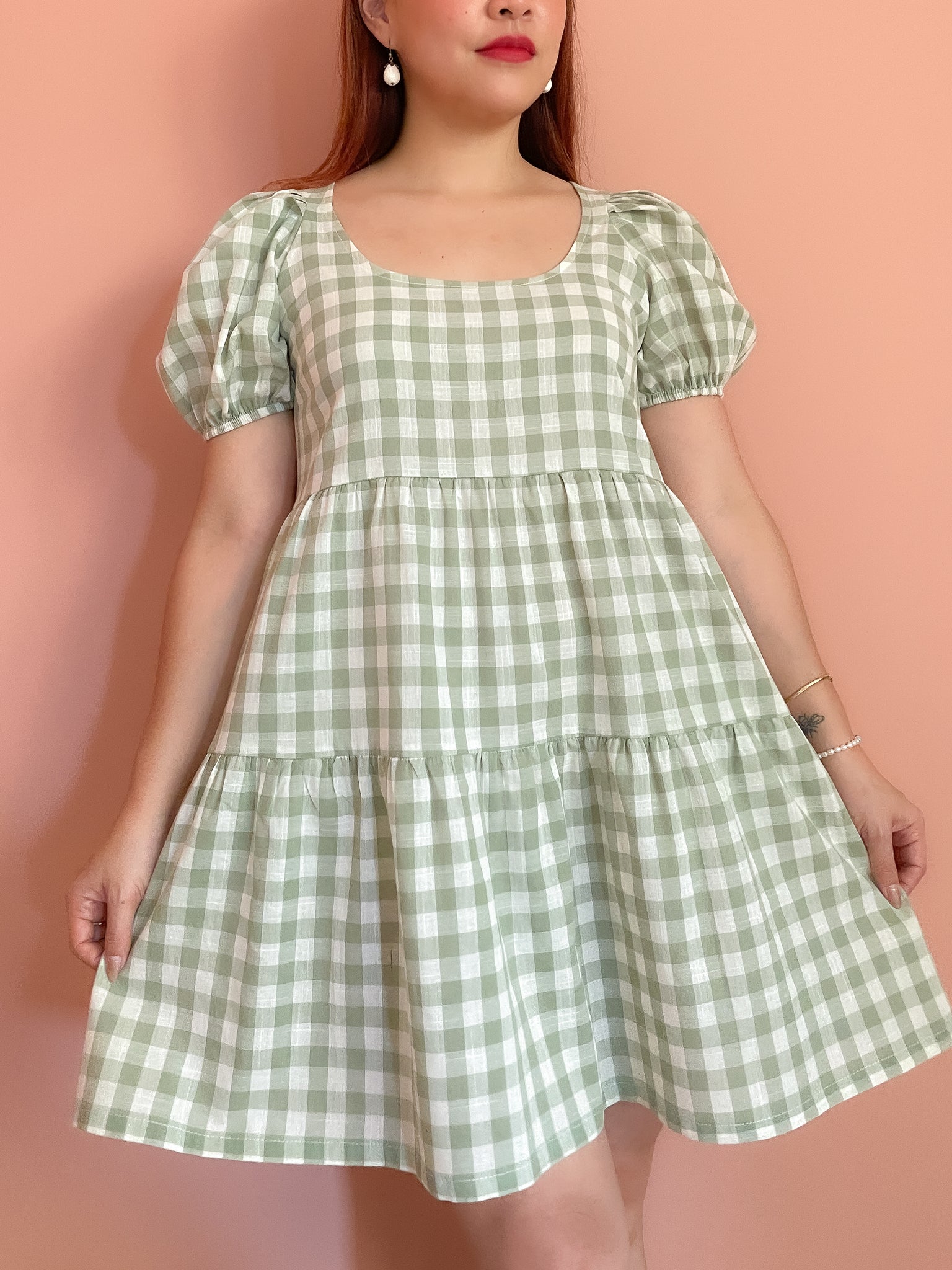 Vestido COCONUBE vichy verde